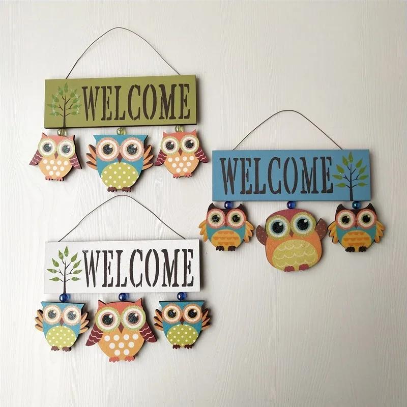 Rural Style Home Decor Creative and Personalized Owl Welcome To The Wall Hanging синий
Rural Style Home Decor Creative and Personalized Owl Welcome To The Wall Hanging синий