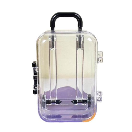 Storage Box Mini Transparent Easy Grip Non-slip Handle Space Saving Decorative Plastic Jewelry Candy Miniature Suitcase for Desktop чёрный
Storage Box Mini Transparent Easy Grip Non-slip Handle Space Saving Decorative Plastic Jewelry Candy Miniature Suitcase for Desktop чёрный