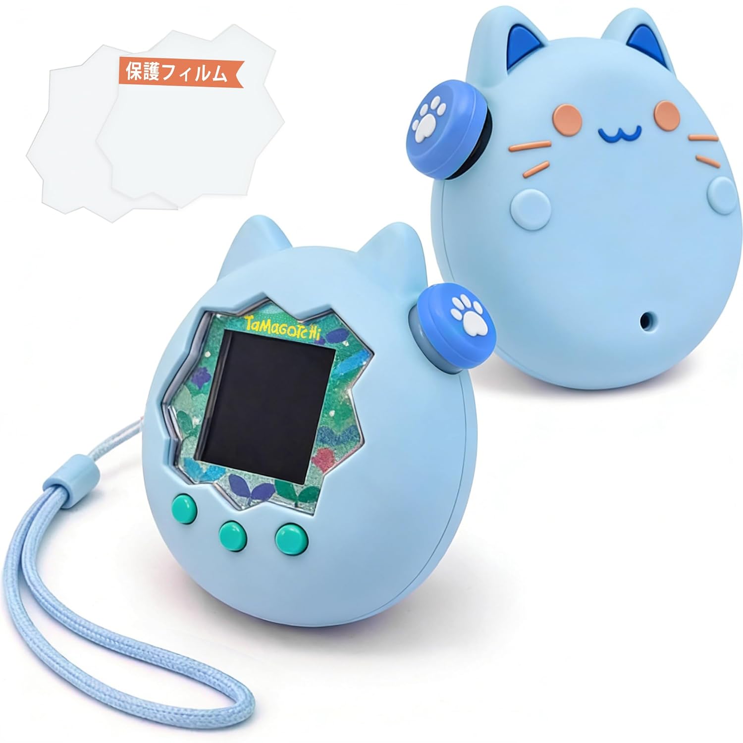 Tamagotchi Paradise Case Silicone + 2 Films Full Protection Scratch Prevention Shock Resistant Dustproof Water Cute Side Button Cover Strap Loss (Sky
Tamagotchi Paradise Case Silicone + 2 Films Full Protection Scratch Prevention Shock Resistant Dustproof Water Cute Side Button Cover Strap Loss (Sky