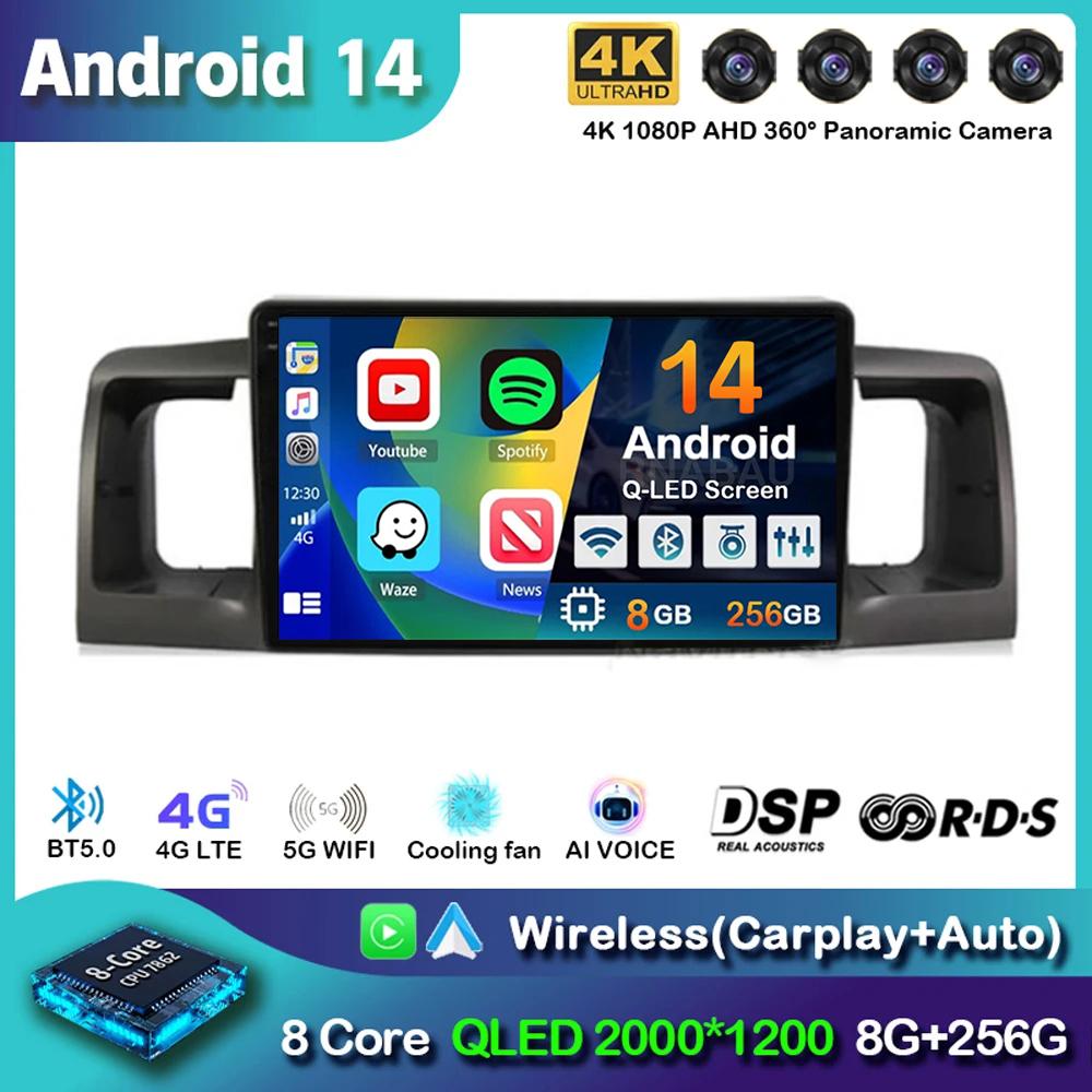 Android 14 Carplay Автомагнитола для Toyota Corolla E120 E 120 BYD F3 2007 2008 2009-2011 Мультимедийный Видеоплеер GPS Стерео
Android 14 Carplay Автомагнитола для Toyota Corolla E120 E 120 BYD F3 2007 2008 2009-2011 Мультимедийный Видеоплеер GPS Стерео