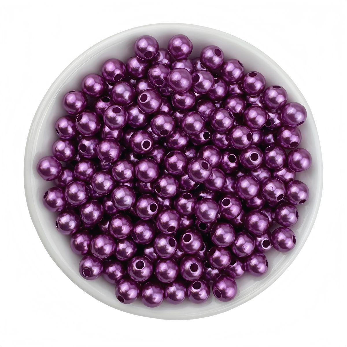 Abs Imitation Pearls Monochrome Straight Hole Round Beads Pearls Handmade Loose Beads Beaded Bracelets Necklaces Diy Jewelry Accessories 8mm aperture 1.5mm (50 pcs/pack) темно-фіолетовий колір
Abs Imitation Pearls Monochrome Straight Hole Round Beads Pearls Handmade Loose Beads Beaded Bracelets Necklaces Diy Jewelry Accessories 8mm aperture 1.5mm (50 pcs/pack) темно-фіолетовий колір