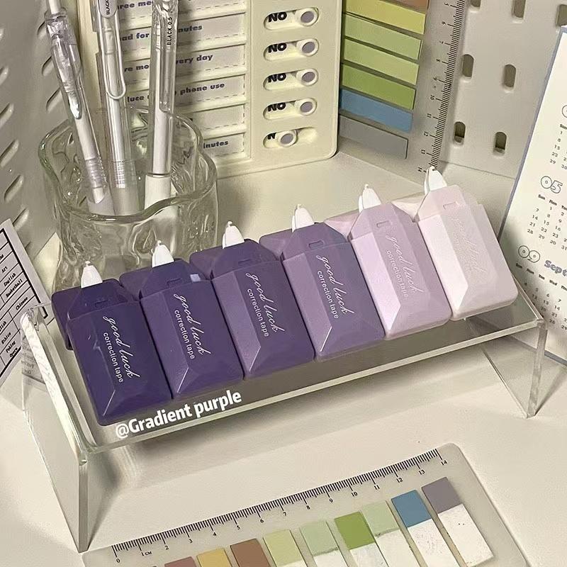 Лента для коррекции градиента в стиле карты, 6 шт., для студенческого использования, бесшумная корректирующая лента большой емкости, портативная, компактная и высокая эстетика фиолетовый
Лента для коррекции градиента в стиле карты, 6 шт., для студенческого использования, бесшумная корректирующая лента большой емкости, портативная, компактная и высокая эстетика фиолетовый