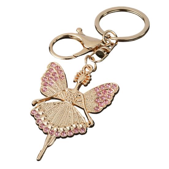 Ballet Girl Keychain Diamond Encrusted Ballet Dancer Pendant with Lobster Clasp Sparkling Diamonds Keychain for Women Dance Lovers рожевий
Ballet Girl Keychain Diamond Encrusted Ballet Dancer Pendant with Lobster Clasp Sparkling Diamonds Keychain for Women Dance Lovers рожевий