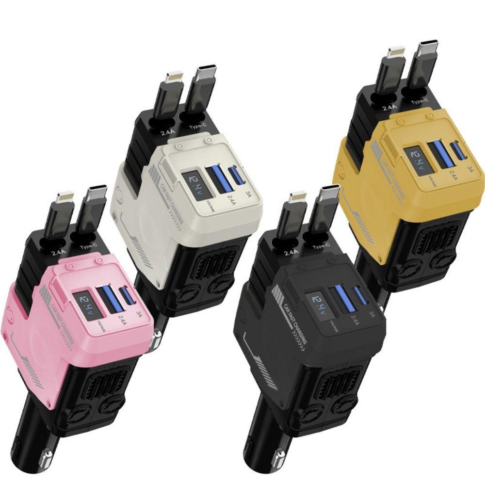 Dual Port USB-A Car Charger Adapter Fast Charge Auto Phone Charger Retractable Car Charger Car
Dual Port USB-A Car Charger Adapter Fast Charge Auto Phone Charger Retractable Car Charger Car