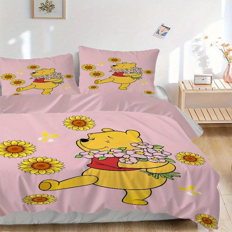 3pcs Winnie the Pooh Sunflower Bouquet Quilt Set - Soft and Comfortable Bedroom, Guest Room and Dorm Decor Bedding Set 1 Quilt Cover + 2 Pillowca 135x200cm
3pcs Winnie the Pooh Sunflower Bouquet Quilt Set - Soft and Comfortable Bedroom, Guest Room and Dorm Decor Bedding Set 1 Quilt Cover + 2 Pillowca 135x200cm