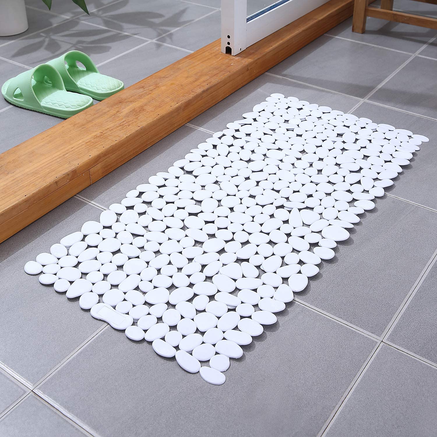 Non-Slip Pebble Bathroom Mat with Suction Cups and Drain Holes Safe Shower Bath Bathtub Mat Bathroom Accessories 70x36cm білий
Non-Slip Pebble Bathroom Mat with Suction Cups and Drain Holes Safe Shower Bath Bathtub Mat Bathroom Accessories 70x36cm білий