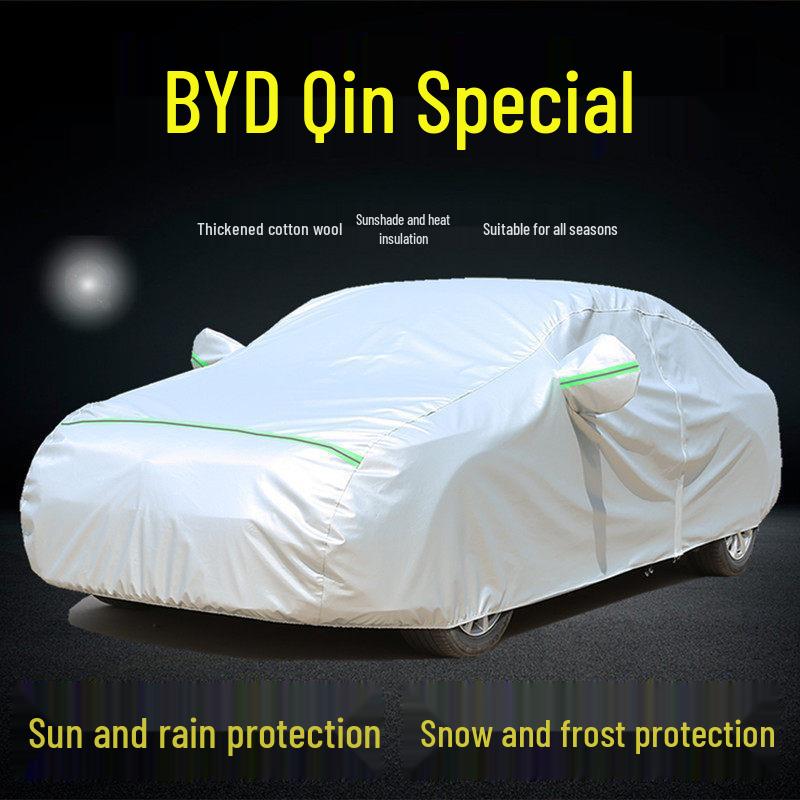 BYD Qin PLUS EV/DM-i PRO Car Cover: Sun, Rain, and Dust Protection, Heat Insulation BYD Qin EV (Aluminum Film Thick)
BYD Qin PLUS EV/DM-i PRO Car Cover: Sun, Rain, and Dust Protection, Heat Insulation BYD Qin EV (Aluminum Film Thick)