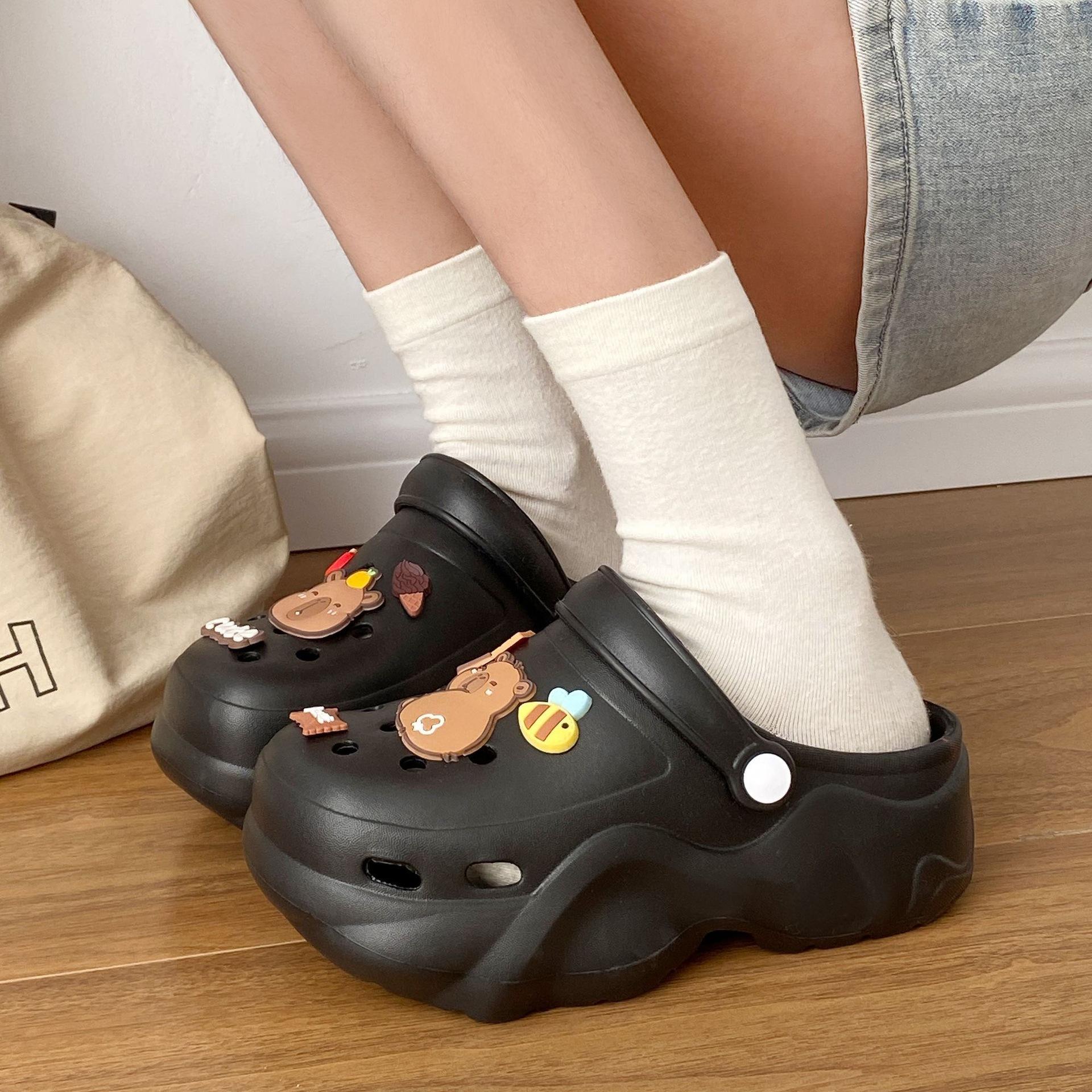 196-7 Cute bear two wear women s hole shoes 2025 new summer wear non-slip thick-soled beach shoes 35/36 чёрный
196-7 Cute bear two wear women s hole shoes 2025 new summer wear non-slip thick-soled beach shoes 35/36 чёрный