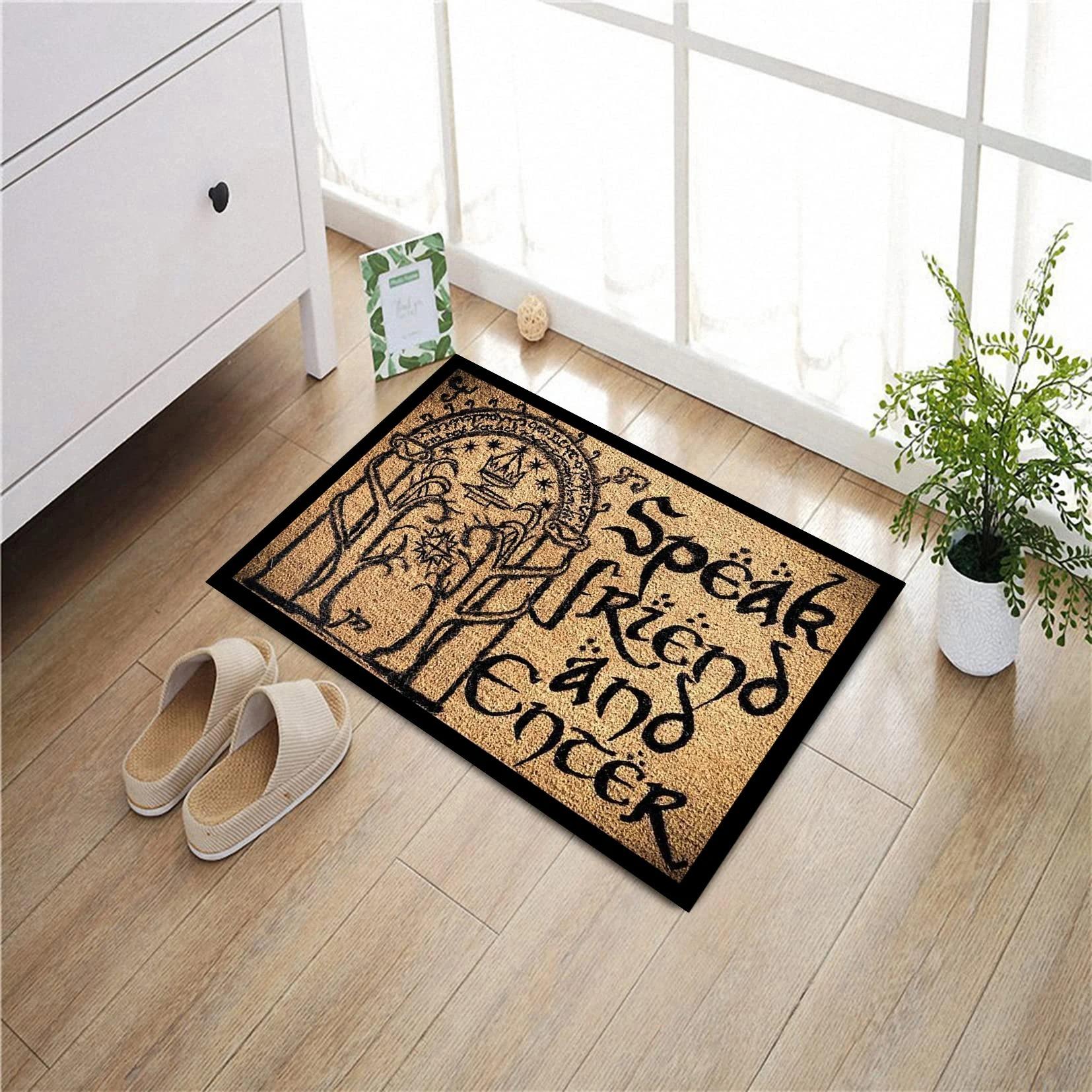 Speak Friend and Enter Vintage Doormat - Washable Non Slip Rug Brown Carpet for Outdoor Entrance Floor Home Entryway 40x60cm
Speak Friend and Enter Vintage Doormat - Washable Non Slip Rug Brown Carpet for Outdoor Entrance Floor Home Entryway 40x60cm