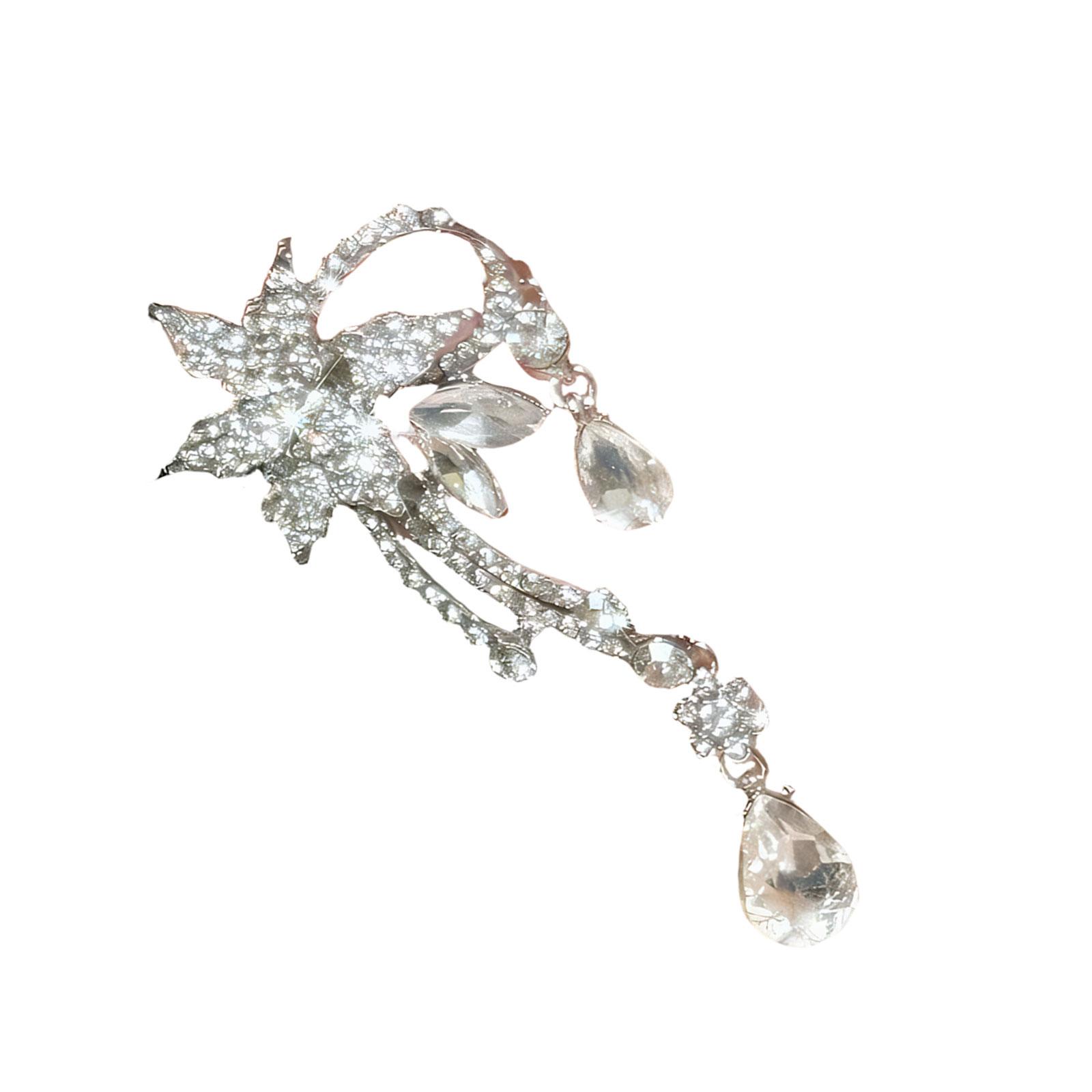 Crystals Ear Clip For Women Elegant Party Accessories With Floral And Teardrop Designs
Crystals Ear Clip For Women Elegant Party Accessories With Floral And Teardrop Designs