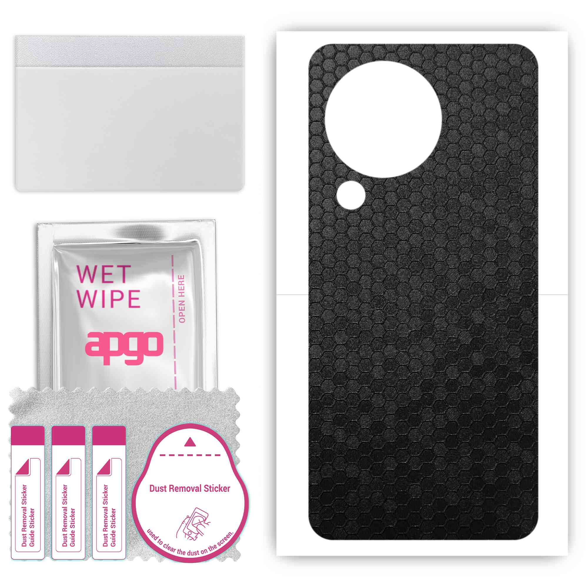 apgo Protective Skin Sticker for the back compatible with Xiaomi Civi 3, Wrap Film, Foil, Vinyl - Pattern Black Honeycomb
apgo Protective Skin Sticker for the back compatible with Xiaomi Civi 3, Wrap Film, Foil, Vinyl - Pattern Black Honeycomb