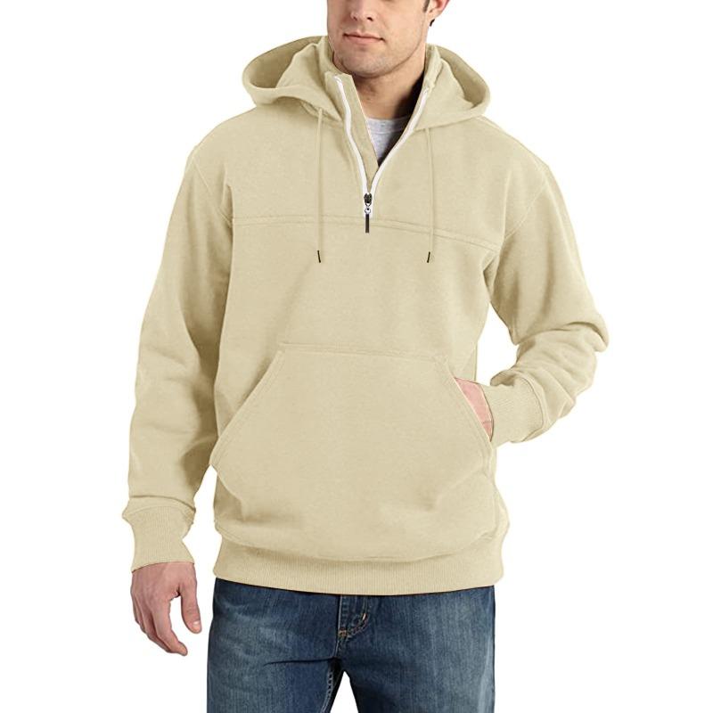 Men s Black Half Zip Hoodie Contrast White Zipper Kangaroo Pocket Pullover XL хакі
Men s Black Half Zip Hoodie Contrast White Zipper Kangaroo Pocket Pullover XL хакі
