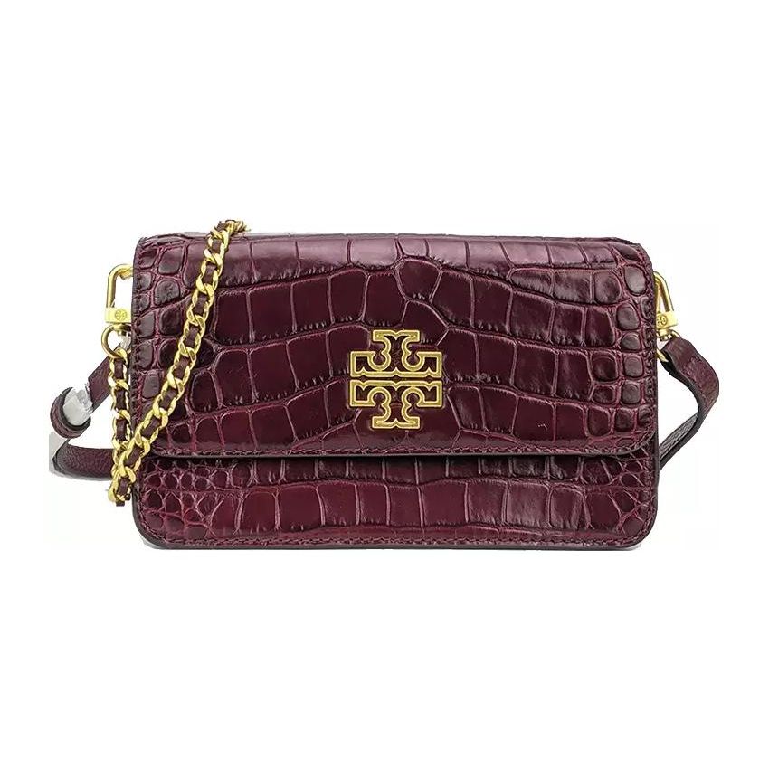 Tory Burch Britten Gold Hollow Double T Logo Flap Adjustable Shoulder Strap Crocodile Pattern Leather Handheld Shoulder Crossbody Mini Bag 86063-639 Basic Set (Bag+Dust Bag)
Tory Burch Britten Gold Hollow Double T Logo Flap Adjustable Shoulder Strap Crocodile Pattern Leather Handheld Shoulder Crossbody Mini Bag 86063-639 Basic Set (Bag+Dust Bag)