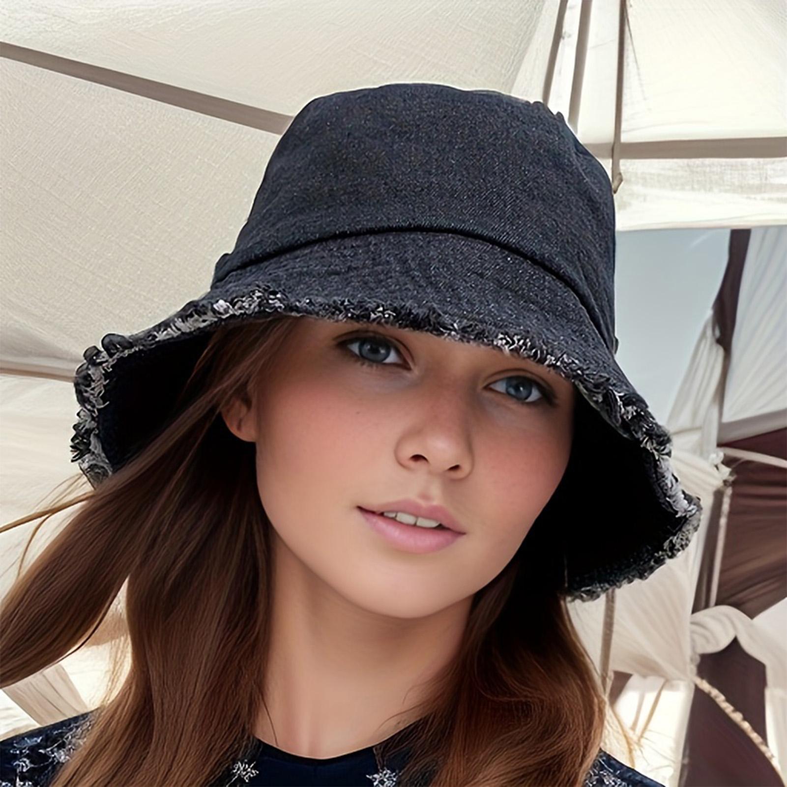 Women Sun Hat Trendy Summer Bucket Hat Outdoor Breathable Summer Denim Fisherman Hats for Beach Vacation Headwear Girls Caps
Women Sun Hat Trendy Summer Bucket Hat Outdoor Breathable Summer Denim Fisherman Hats for Beach Vacation Headwear Girls Caps