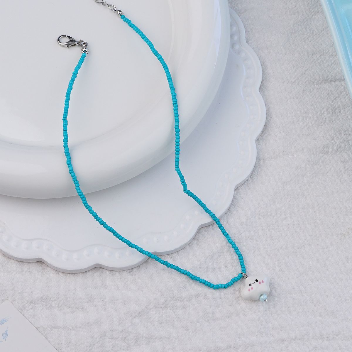 Jingdezhen Bohemian Rice Beads Color Beaded Ceramic Clouds Cute Fresh Necklace Neck Chain Collarbone Chain Wholesale
Jingdezhen Bohemian Rice Beads Color Beaded Ceramic Clouds Cute Fresh Necklace Neck Chain Collarbone Chain Wholesale