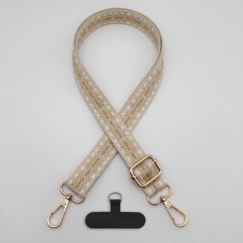 New Retro Rhombus Pattern Wide Webbing Mobile Phone Bag Lanyard Adjustable Crossbody Anti-loss Literary Shoulder Strap Hook Clip
New Retro Rhombus Pattern Wide Webbing Mobile Phone Bag Lanyard Adjustable Crossbody Anti-loss Literary Shoulder Strap Hook Clip