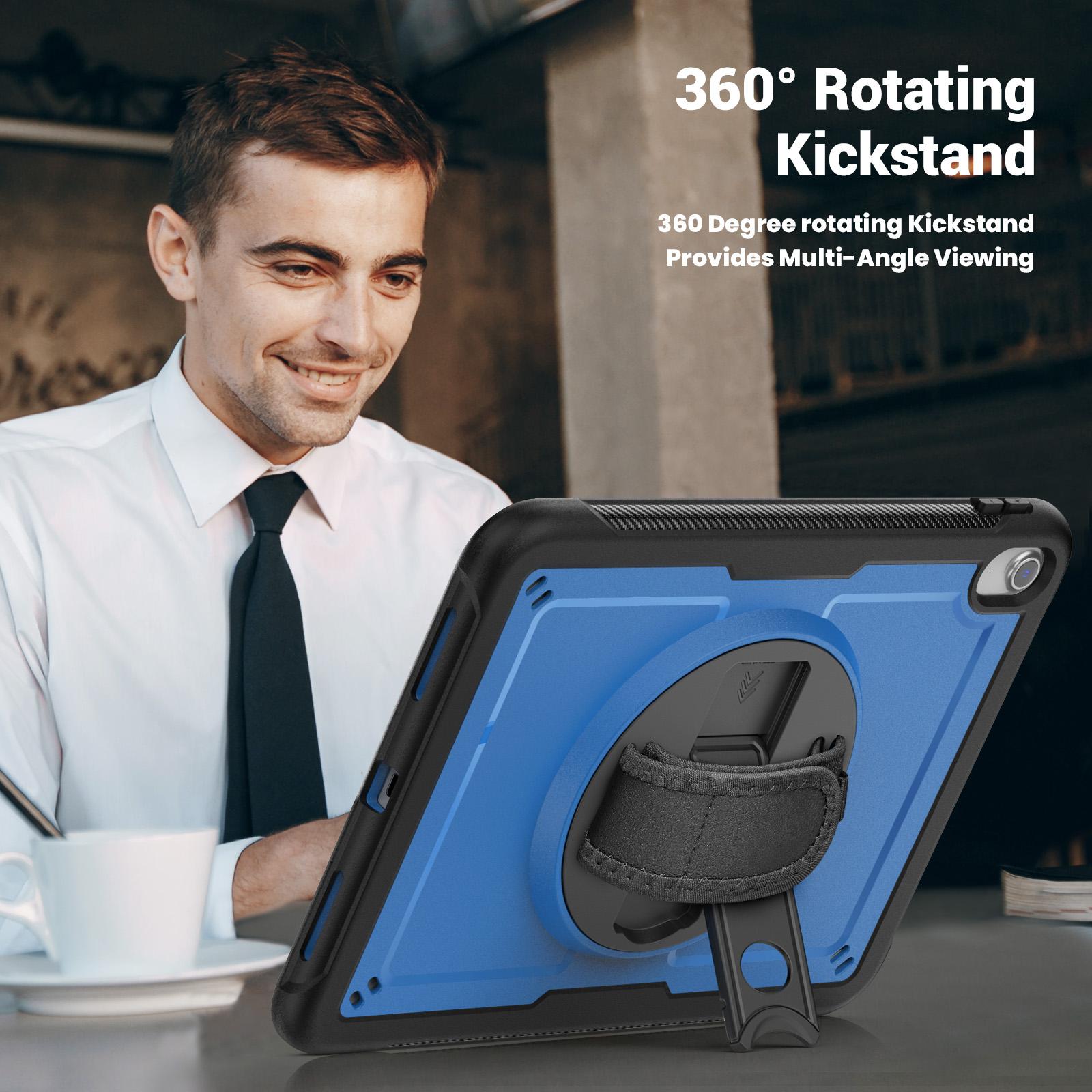 For iPad (2025)/10.9 (2022) Case Kickstand PC+TPE Tablet Cover with Hand Strap and Shoulder Strap Black
For iPad (2025)/10.9 (2022) Case Kickstand PC+TPE Tablet Cover with Hand Strap and Shoulder Strap Black