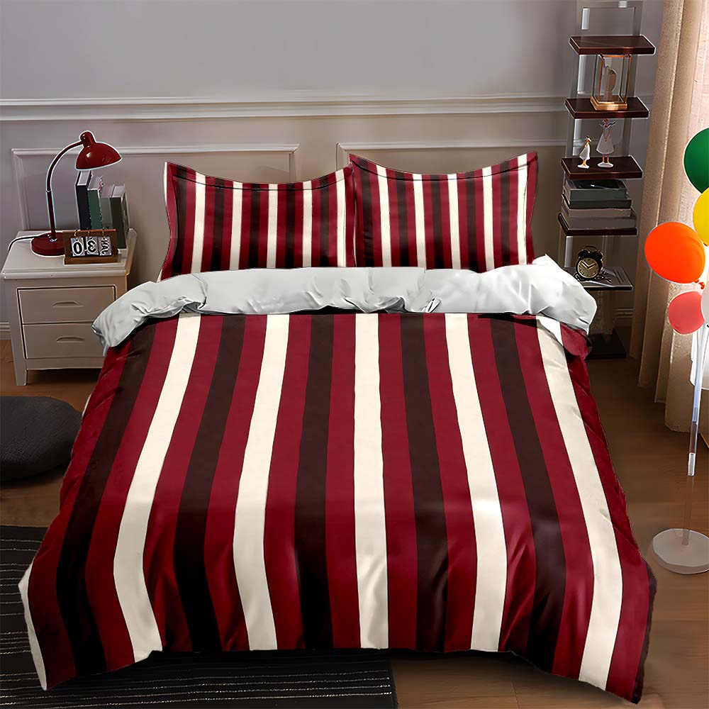 Striped, red, bold Bedding Duvet cover sets Duvet covers Pillowcases gifts (1 * Duvet Cover 2 * Pillowcases, without duvet insert) 135x200cm
Striped, red, bold Bedding Duvet cover sets Duvet covers Pillowcases gifts (1 * Duvet Cover 2 * Pillowcases, without duvet insert) 135x200cm