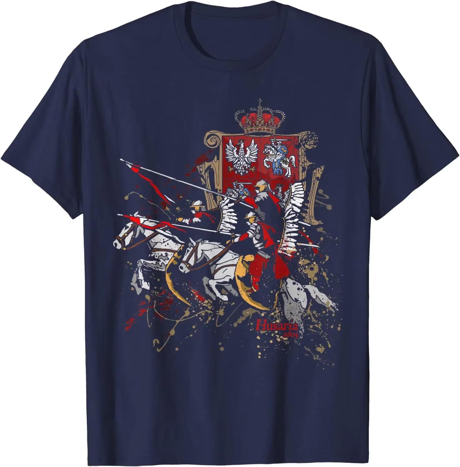 Polish Husaria History T-Shirt Cotton O-Neck Short Sleeve Summer Casual Mens T-shirt Size S
Polish Husaria History T-Shirt Cotton O-Neck Short Sleeve Summer Casual Mens T-shirt Size S