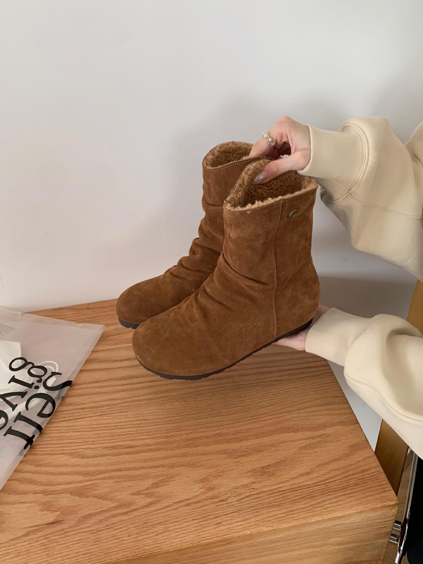 French two-wear velvet snow boots women s 2025 new winter warm single boots fashion net red shoes boots 39 коричневый
French two-wear velvet snow boots women s 2025 new winter warm single boots fashion net red shoes boots 39 коричневый