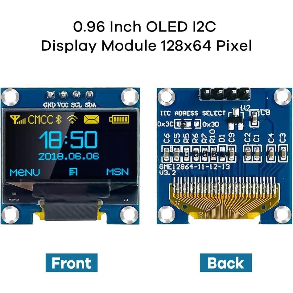 0,96-дюймовий екранний модуль OLED-дисплея I2C IIC 128x64 SS - D - 1306 3,3 В-5 В синій/синій жовтий/білий для Arduino ESP32 ESP8266 white
0,96-дюймовий екранний модуль OLED-дисплея I2C IIC 128x64 SS - D - 1306 3,3 В-5 В синій/синій жовтий/білий для Arduino ESP32 ESP8266 white
