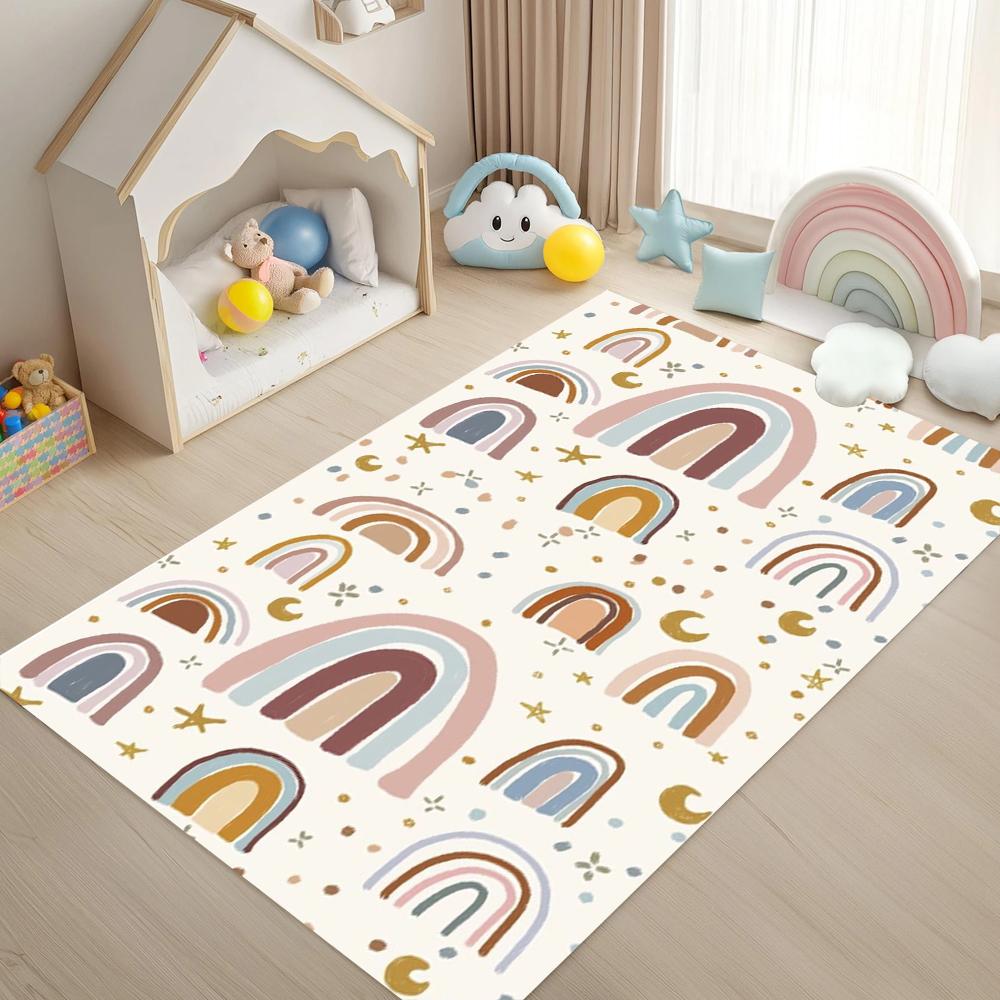 Pastel Rainbow Heart Pattern Carpet Mat Rug Non-Slip Cute Kids Rug Home Decoration for Girls Room Bedroom Living Room 40x60cm
Pastel Rainbow Heart Pattern Carpet Mat Rug Non-Slip Cute Kids Rug Home Decoration for Girls Room Bedroom Living Room 40x60cm