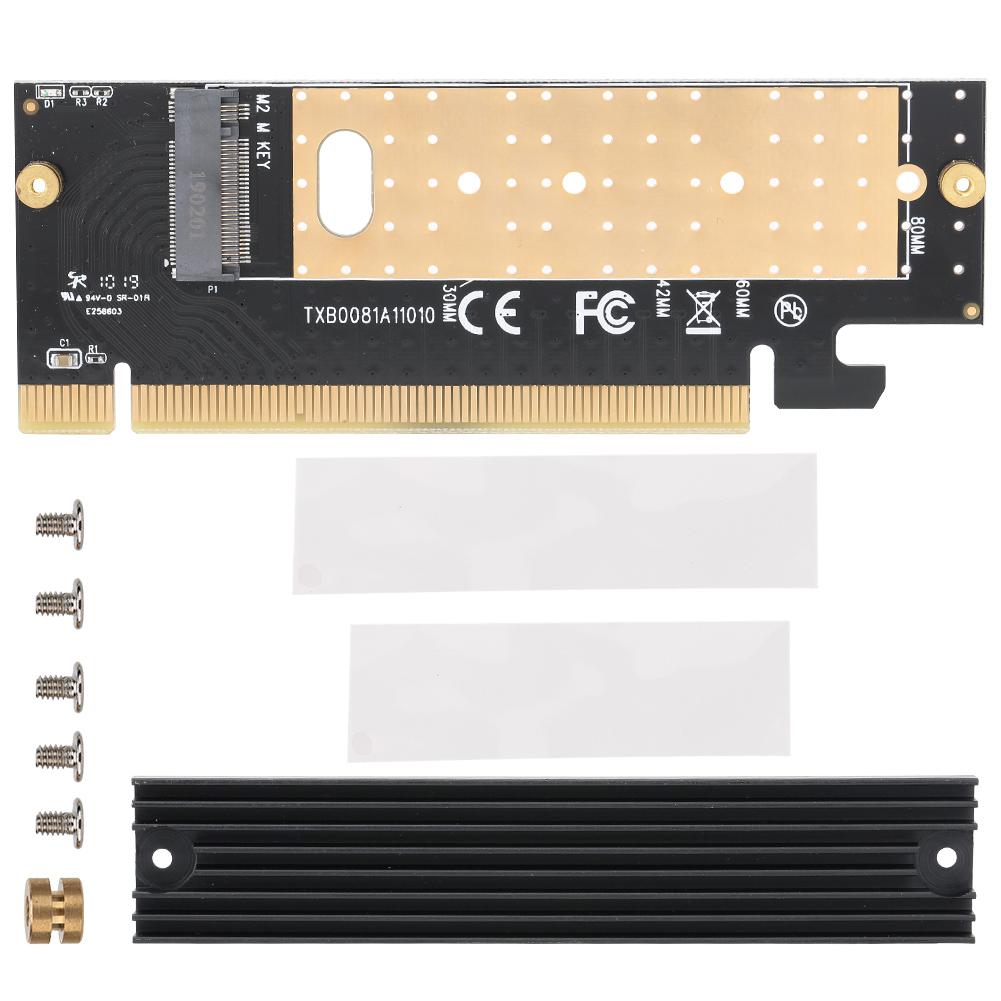 M key M.2 to PCIE3.0 x16 SSD Interface Riser Card with Heatsink for WindowsLinuxMAC
M key M.2 to PCIE3.0 x16 SSD Interface Riser Card with Heatsink for WindowsLinuxMAC