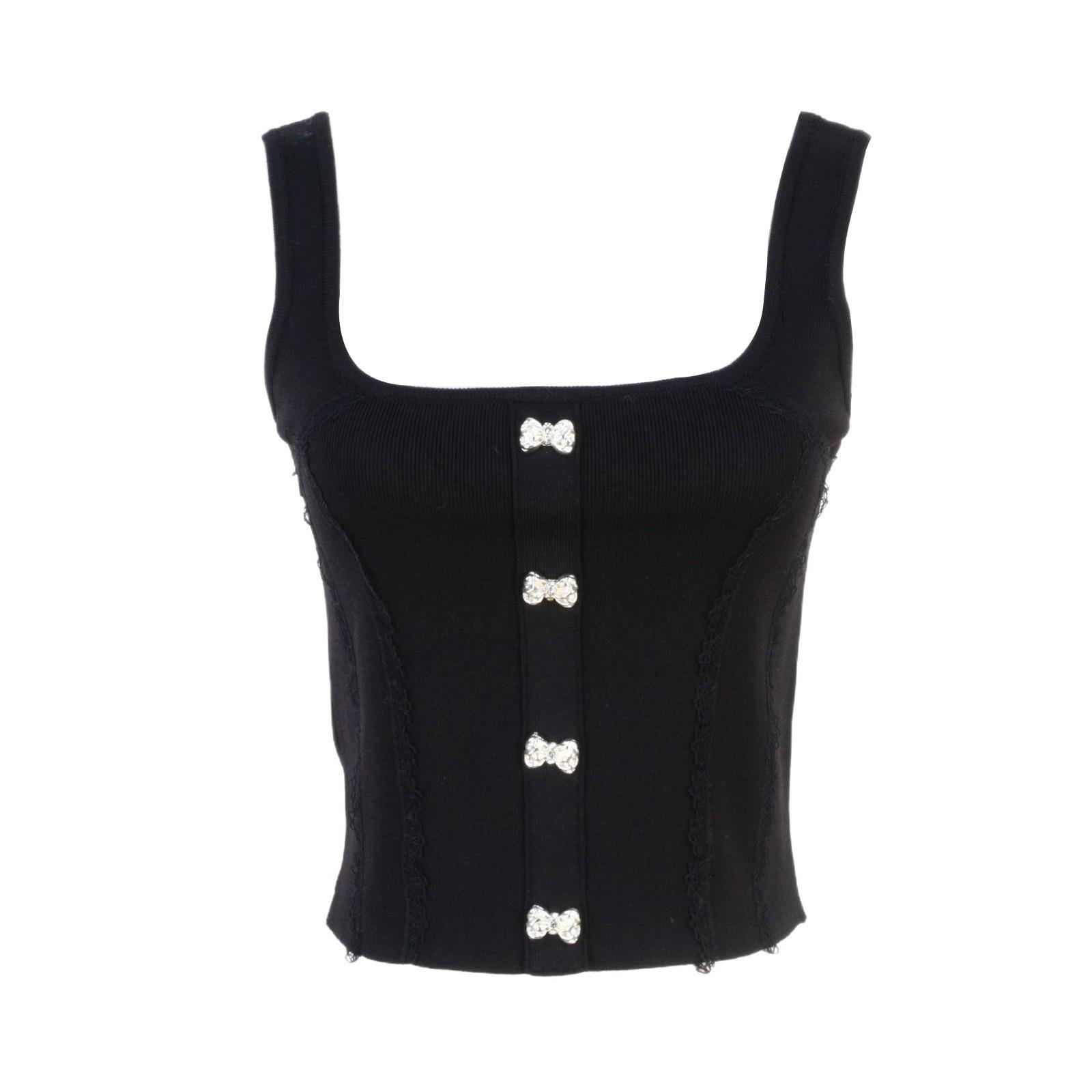 Chic Lace Backless Camisole with Bow - Slim-Fit, Sleeveless Top for Women - Perfect for Spring/Summer. Medium
Chic Lace Backless Camisole with Bow - Slim-Fit, Sleeveless Top for Women - Perfect for Spring/Summer. Medium