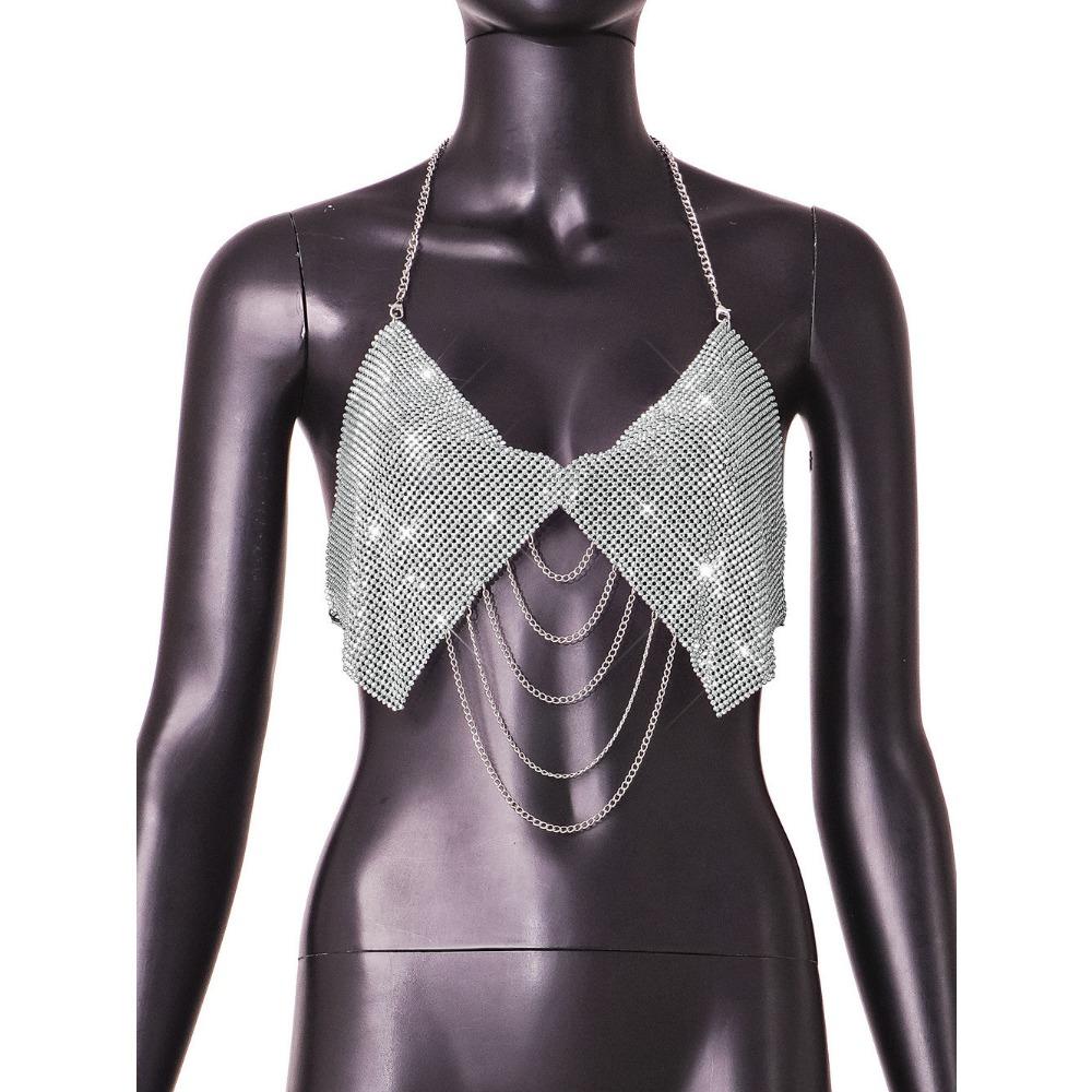 Новый сексуальный сверкающий бриллиантовый жилет для чулок Slim Fit Universal с открытой спиной и запахом на груди для женщин M серебряный
Новый сексуальный сверкающий бриллиантовый жилет для чулок Slim Fit Universal с открытой спиной и запахом на груди для женщин M серебряный