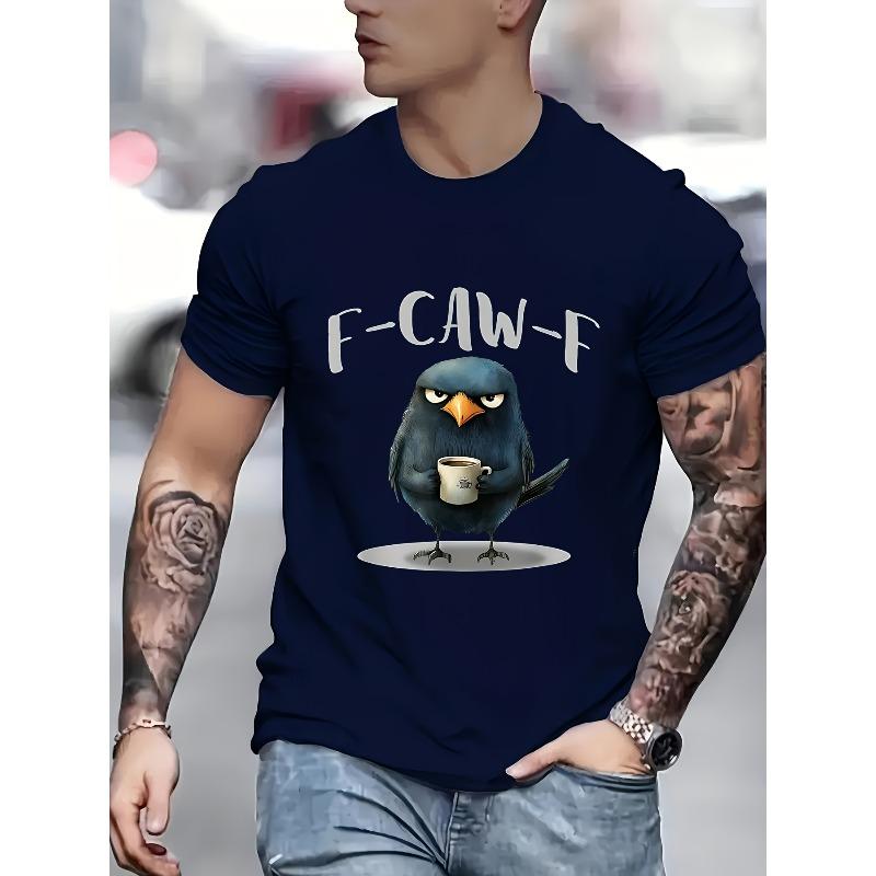European sizes Funny Crow Coffee F-Kaw-F Slogan T-Shirt - A Vintage Loose-Fitting Short-Sleeve Tee Featuring a Caw-F Pun And Crow Design 4XL чорний
European sizes Funny Crow Coffee F-Kaw-F Slogan T-Shirt - A Vintage Loose-Fitting Short-Sleeve Tee Featuring a Caw-F Pun And Crow Design 4XL чорний