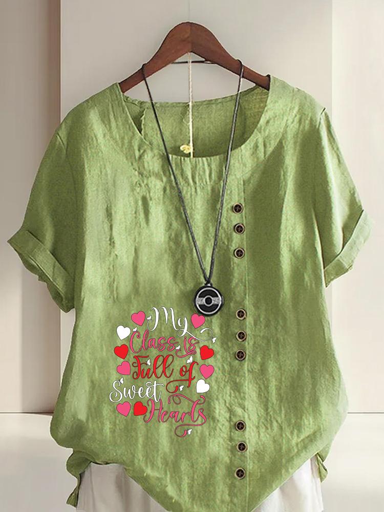 Women s Fashion Letter Print Shot Sleeve T-shirt Loose Cotton Shirt Casual Loose Summer Plus Size Blouse Tops 5XL зелений
Women s Fashion Letter Print Shot Sleeve T-shirt Loose Cotton Shirt Casual Loose Summer Plus Size Blouse Tops 5XL зелений