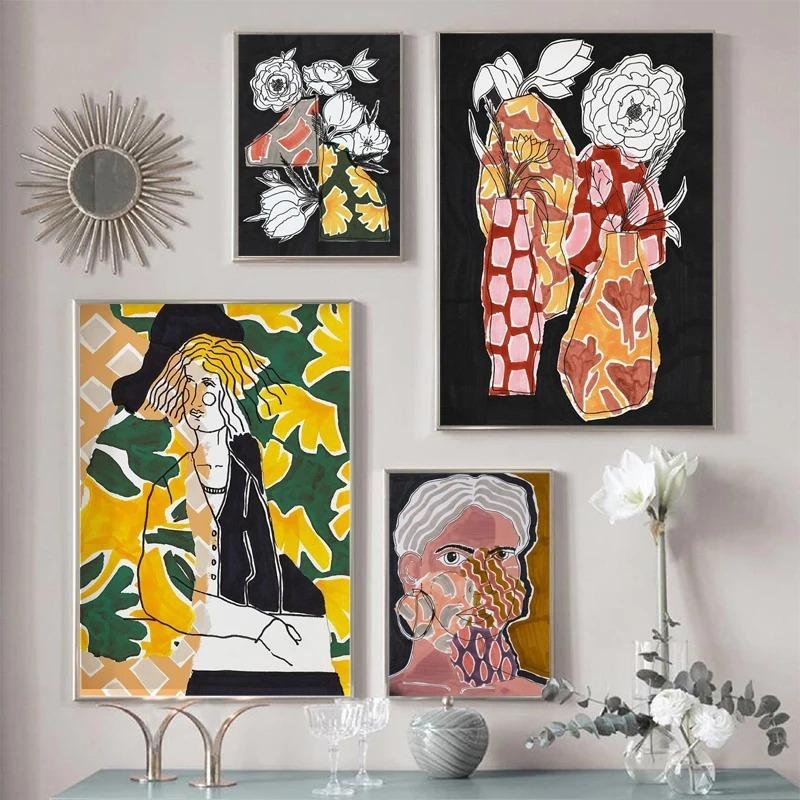 Gallery Wall Art Pictures Warm Earthy Prints Boho Eclectic Abstract Paintings Floral Woman Canvas Poster For Living Room Decor 20x30cm no frame
Gallery Wall Art Pictures Warm Earthy Prints Boho Eclectic Abstract Paintings Floral Woman Canvas Poster For Living Room Decor 20x30cm no frame