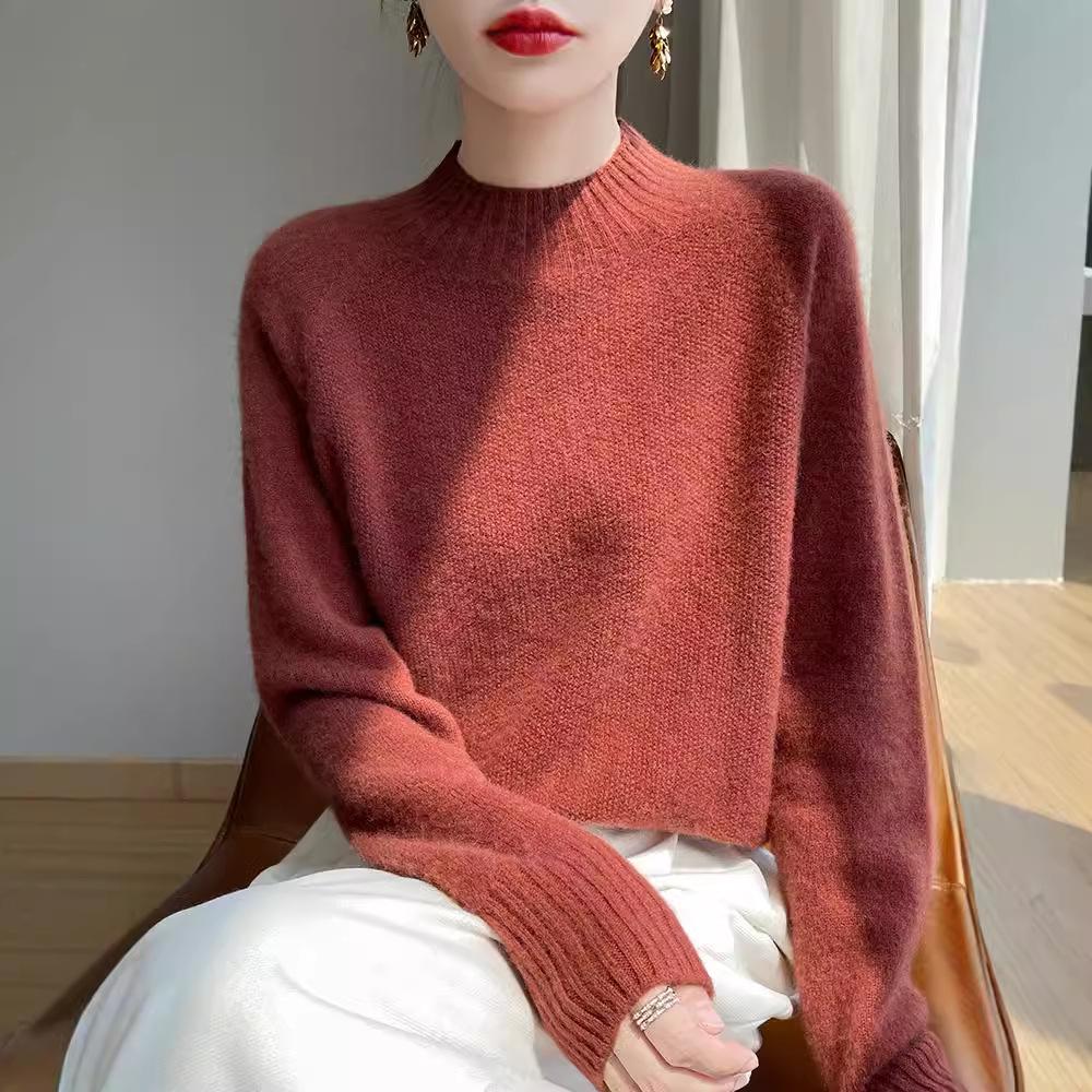 Ankola Women s Red Semi-High Neck 100% Wool Slim-Fit Sweater for Autumn/Winter S (85-100 lbs)
Ankola Women s Red Semi-High Neck 100% Wool Slim-Fit Sweater for Autumn/Winter S (85-100 lbs)