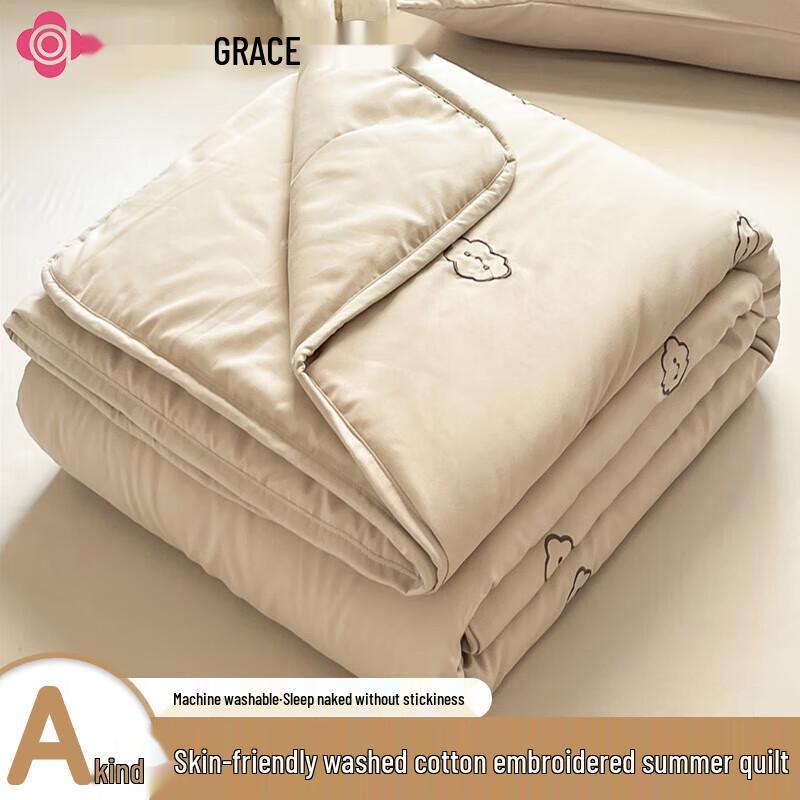 Jie Li Ya Embroidered Washed Cotton Summer Quilt
Jie Li Ya Embroidered Washed Cotton Summer Quilt