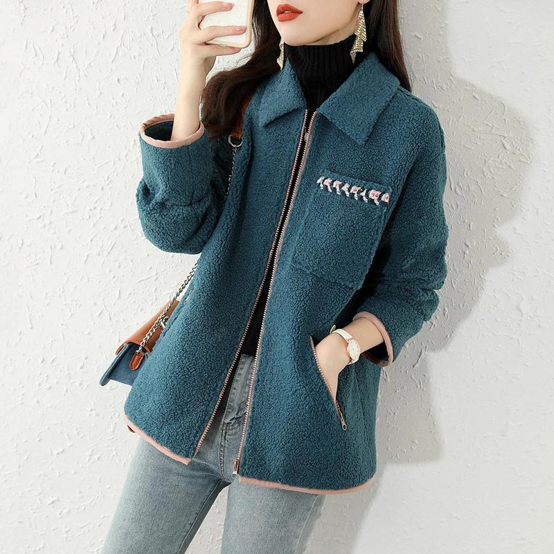 Coats for Women Winter Jacket Fleece Thickened Velvet Windbreaker Loose Casual Coat Top L синій
Coats for Women Winter Jacket Fleece Thickened Velvet Windbreaker Loose Casual Coat Top L синій
