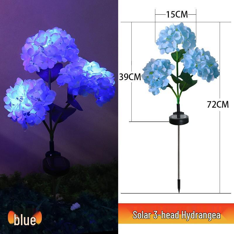 Hydrangea Solar-Powered Outdoor Flower Lamp: Cross-border Waterproof Decorative Light for Lawn and Courtyard.
Hydrangea Solar-Powered Outdoor Flower Lamp: Cross-border Waterproof Decorative Light for Lawn and Courtyard.