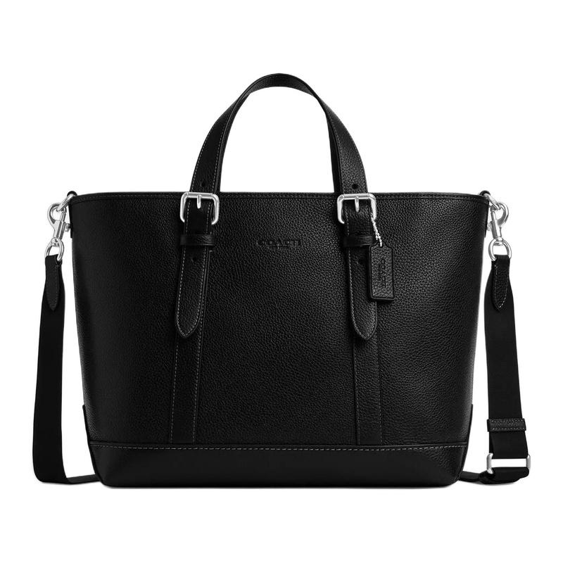 COACH Warner 34 Logo Silver Hardware Pebbled Leather Shoulder Crossbody Handbag Large Unisex Couple Black чорний
COACH Warner 34 Logo Silver Hardware Pebbled Leather Shoulder Crossbody Handbag Large Unisex Couple Black чорний