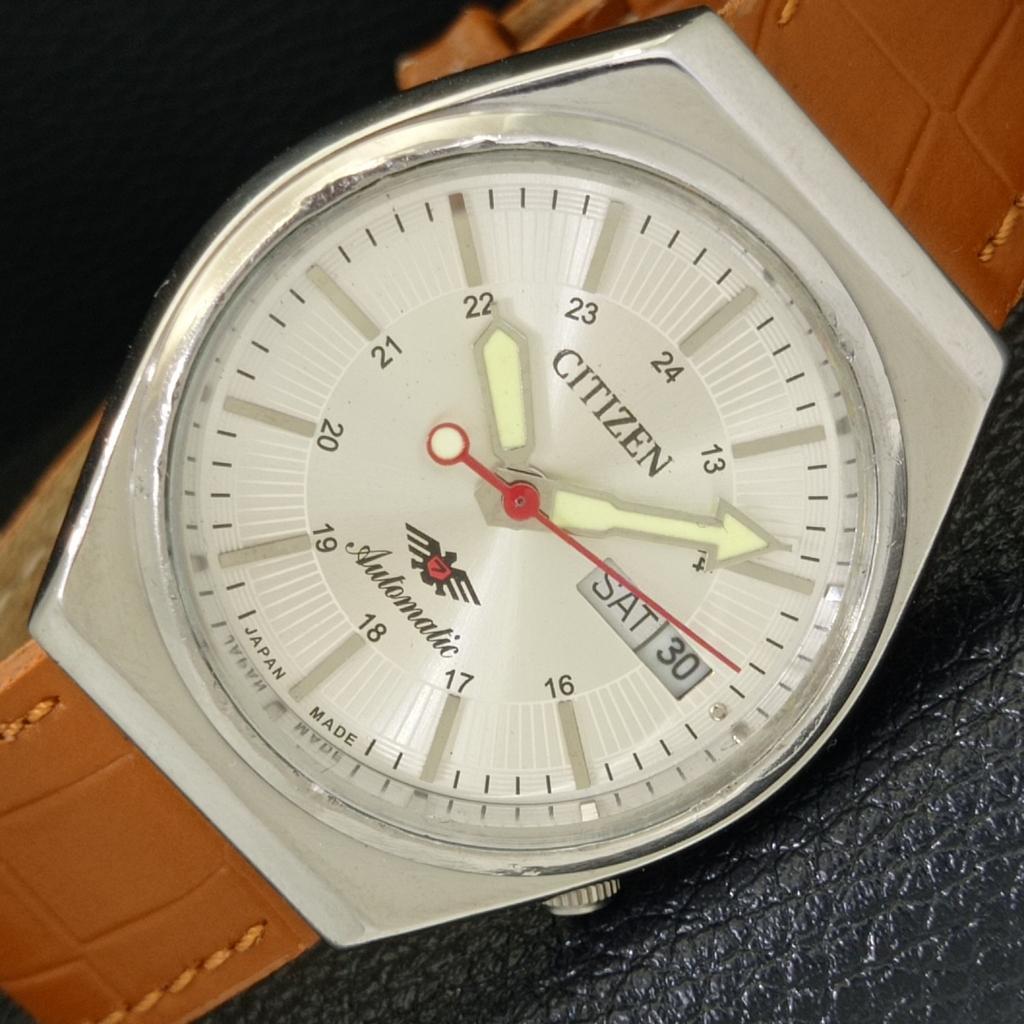 JAPAN VINTAGE CITIZEN AUTOMATIC 8200 MENS SILVER COLOR DIAL WATCH a500282-2 R151b-a500282
JAPAN VINTAGE CITIZEN AUTOMATIC 8200 MENS SILVER COLOR DIAL WATCH a500282-2 R151b-a500282
