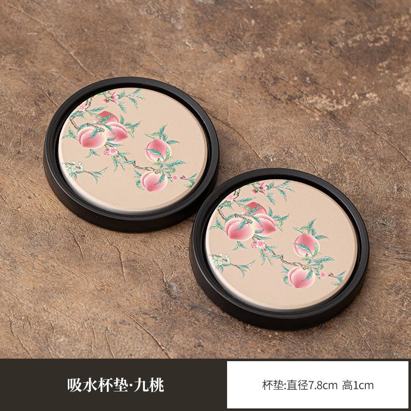 1pc Chinese Style Nine Peach Coasters Aesthetic Mug Plate For Coffee Cups Saucer Anti-scald Placemats Teacup Base Tea Set Gift
1pc Chinese Style Nine Peach Coasters Aesthetic Mug Plate For Coffee Cups Saucer Anti-scald Placemats Teacup Base Tea Set Gift
