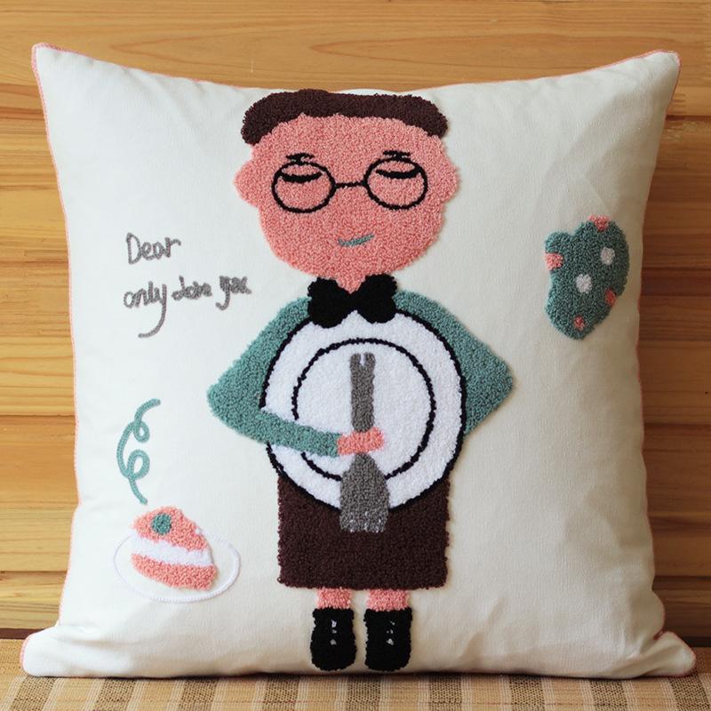 Cute Creative Cartoon Sofa Cushion American Rural Lu Embroidery Pastoral Cotton and Linen Pillowcase Fabric Pillow Gift 45 * 45cm (pillowcase)
Cute Creative Cartoon Sofa Cushion American Rural Lu Embroidery Pastoral Cotton and Linen Pillowcase Fabric Pillow Gift 45 * 45cm (pillowcase)
