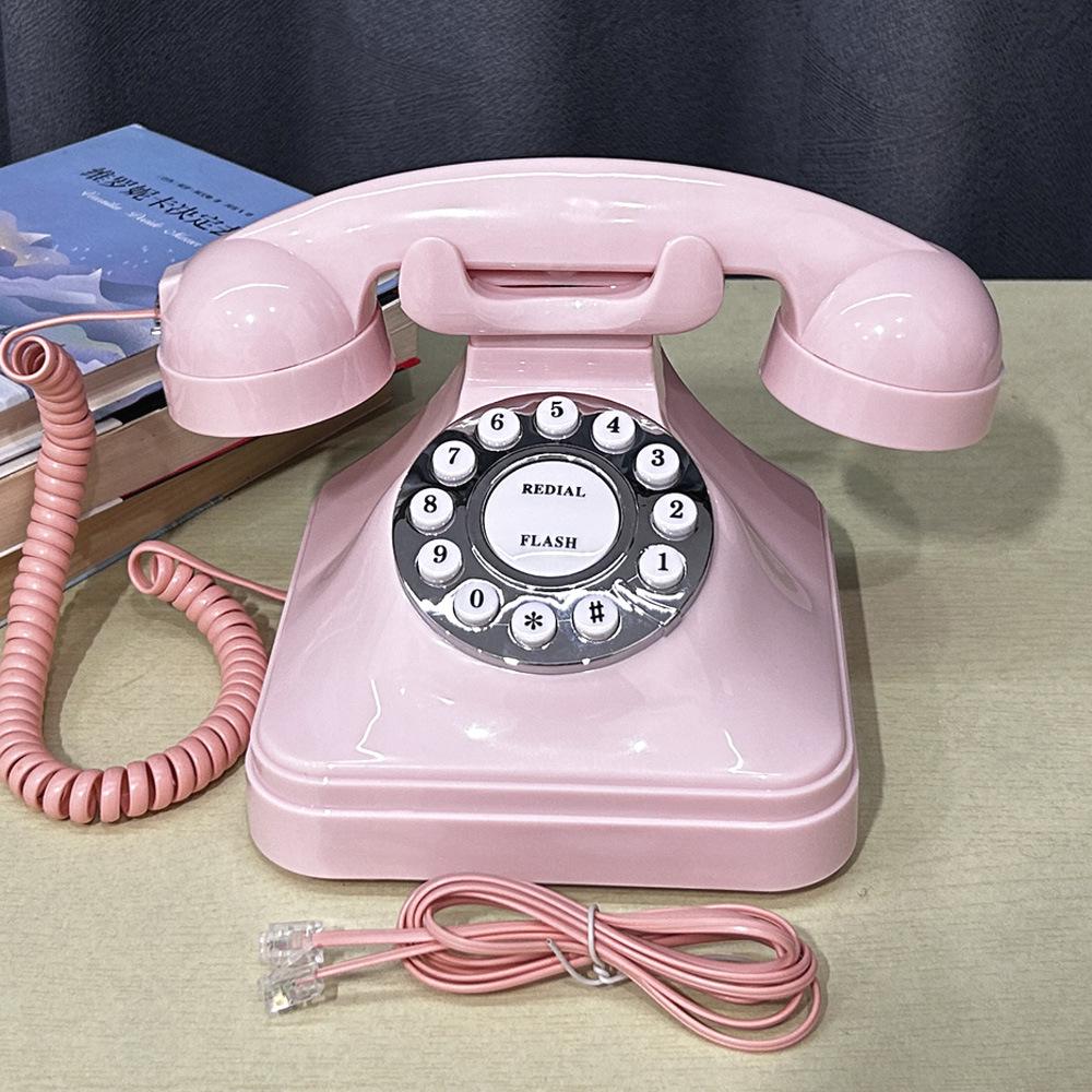European Palace-Style Retro Telephone: Antique Replica for Office, Home, or Hotel Decor. рожевий
European Palace-Style Retro Telephone: Antique Replica for Office, Home, or Hotel Decor. рожевий