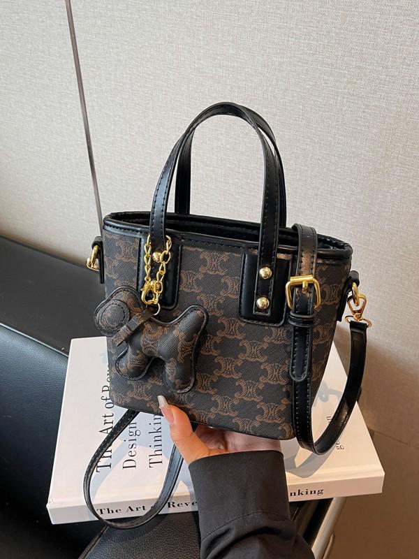 Korean-Style 2025 Versatile Printed Bucket Handbag Black without accessories
Korean-Style 2025 Versatile Printed Bucket Handbag Black without accessories