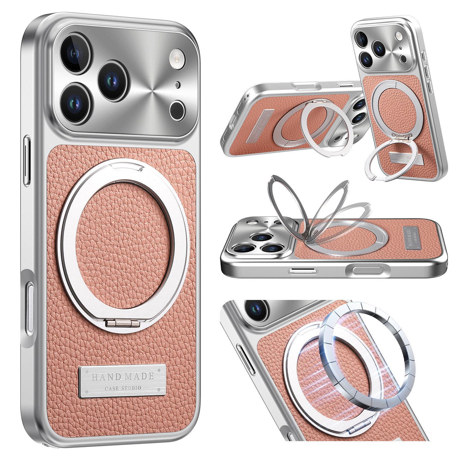 Magnetic Rotating Bracket Protective Case for iPhone 17 - Electroplated, Drop-Proof, Leather, Transforms into Large Window for Apple 16 Pro. iPhone 15 Pro
Magnetic Rotating Bracket Protective Case for iPhone 17 - Electroplated, Drop-Proof, Leather, Transforms into Large Window for Apple 16 Pro. iPhone 15 Pro