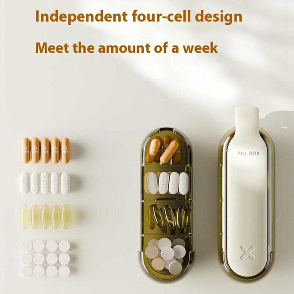 Portable PP Pill Organizer 4 Compartments Daily Travel Medication Box Pill Storage Case (No FDA,BPA-Free) Apricot
Portable PP Pill Organizer 4 Compartments Daily Travel Medication Box Pill Storage Case (No FDA,BPA-Free) Apricot