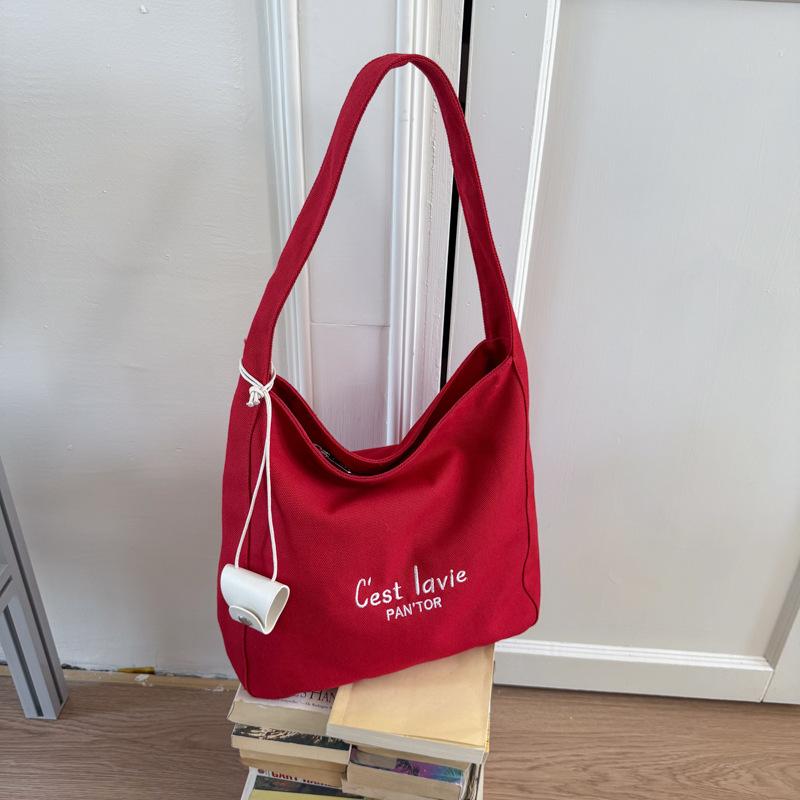 Canvas bag women s large-capacity new summer versatile casual shoulder bag simple college student tote bag красный
Canvas bag women s large-capacity new summer versatile casual shoulder bag simple college student tote bag красный