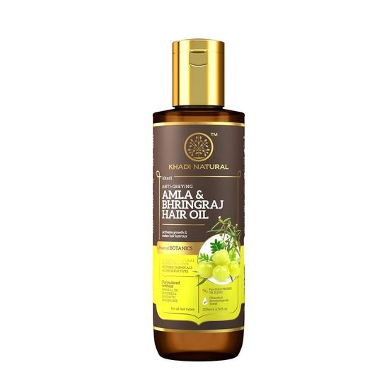 Масло для волос Khadi Natural Amla & Bhringraj | Травяное масло для усиления роста волос | Нелипкое масло для волос | Без силикона и минерального масла | 200 мл
Масло для волос Khadi Natural Amla & Bhringraj | Травяное масло для усиления роста волос | Нелипкое масло для волос | Без силикона и минерального масла | 200 мл