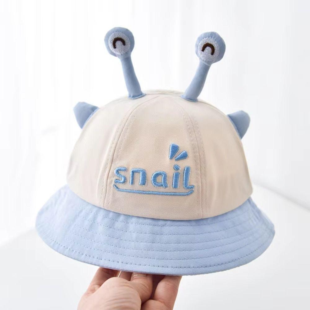 Embroiderey Snail Baby Bucket Hat Solid Color Baby Fisherman Hat Summer Newborn Sun Hat Beach Style2-Blue
Embroiderey Snail Baby Bucket Hat Solid Color Baby Fisherman Hat Summer Newborn Sun Hat Beach Style2-Blue