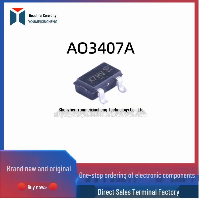 AO3407A SOT-23 P-Channel -30V -4.3A Surface Mount MOSFET Transistor
AO3407A SOT-23 P-Channel -30V -4.3A Surface Mount MOSFET Transistor