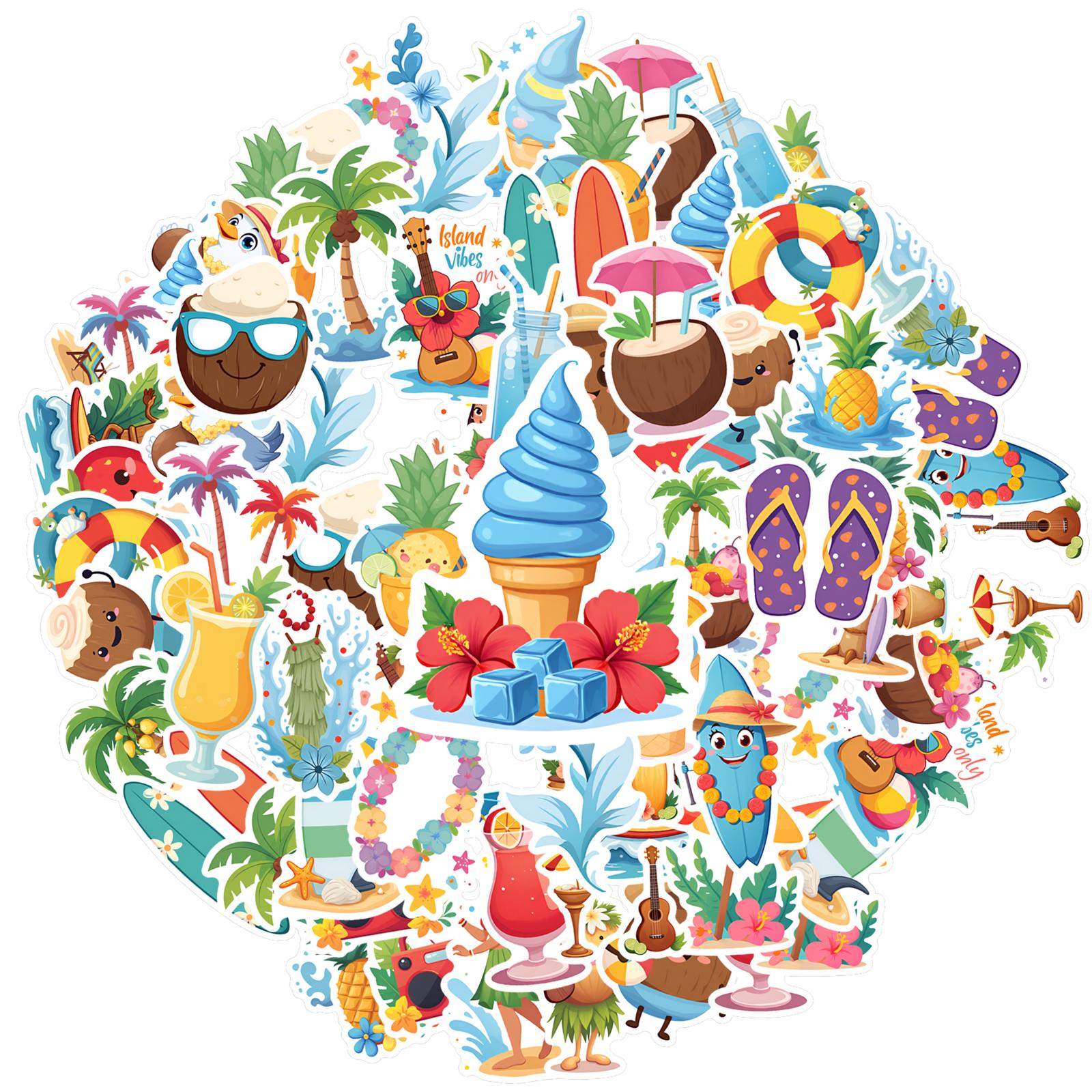 35pcs-50pcs Cartoon Tropical Stickers Playful Summer Stickers Funny Stickers For DIY Phone Laptop Scrapbook Bike
35pcs-50pcs Cartoon Tropical Stickers Playful Summer Stickers Funny Stickers For DIY Phone Laptop Scrapbook Bike