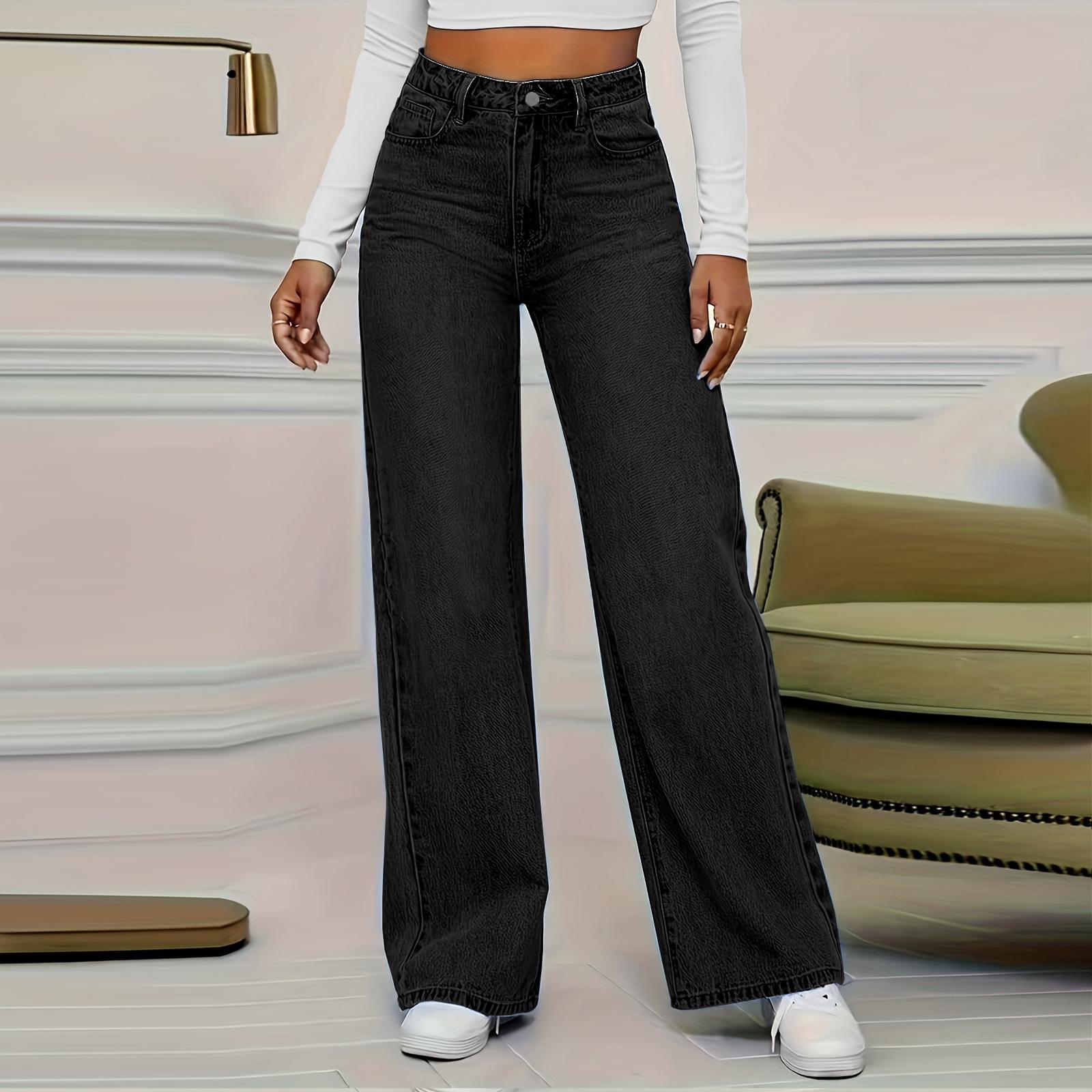 Женские потертые женские джинсы с высокой талией Модные универсальные прямые брюки XL чёрный
Женские потертые женские джинсы с высокой талией Модные универсальные прямые брюки XL чёрный